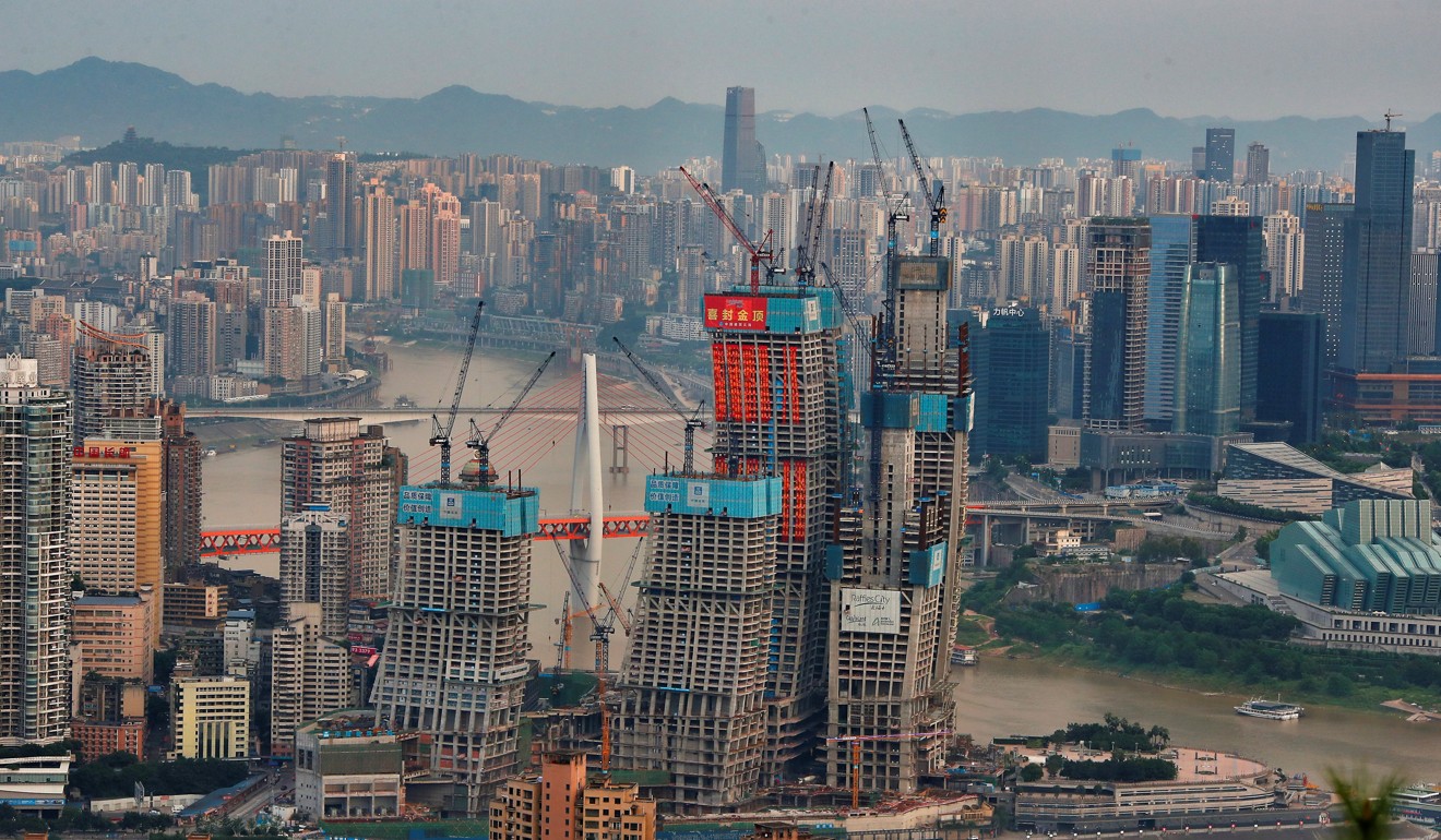 Chongqing, with a population of more than 30 million people, is one of the five cities targeted in the latest round of property cooling measures. Photo: Reuters