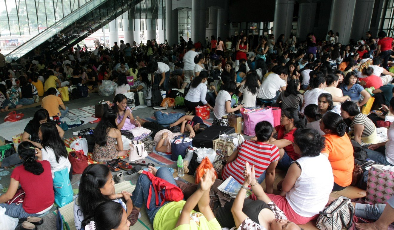 About 180,000 domestic workers in Hong Kong are from the Philippines, with the rest of the city’s contingent coming mostly from Indonesia. Photo: David Wong