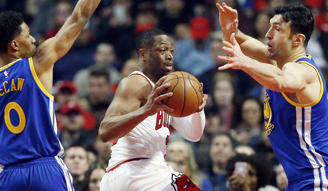 Wade in action for the Bulls. He agreed to a contract buyout this week. Photo: AP