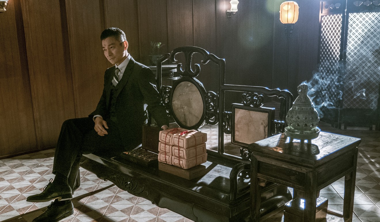 Andy Lau plays the corrupt police officer Lee Rock in Chasing the Dragon.