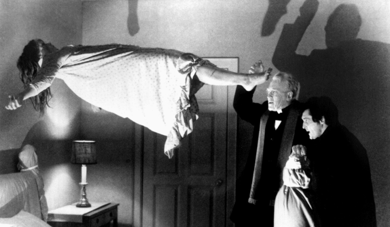 Actors Max Von Sydow (centre) and Jason Miller play Catholic priests in The Exorcist. Photo: Reuters/Warner Bros