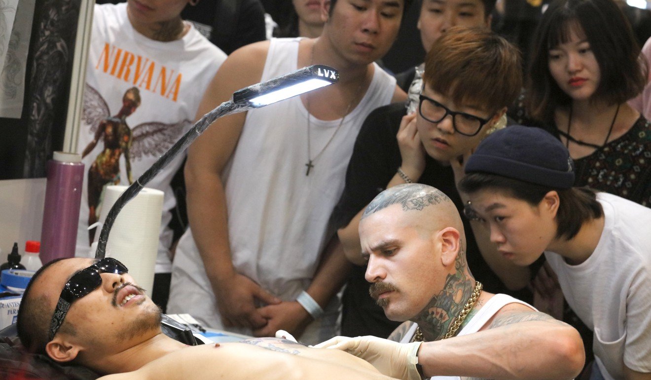 The Hong Kong China International Tattoo Convention features more than 300 tattoo artists. Photo: Felix Wong