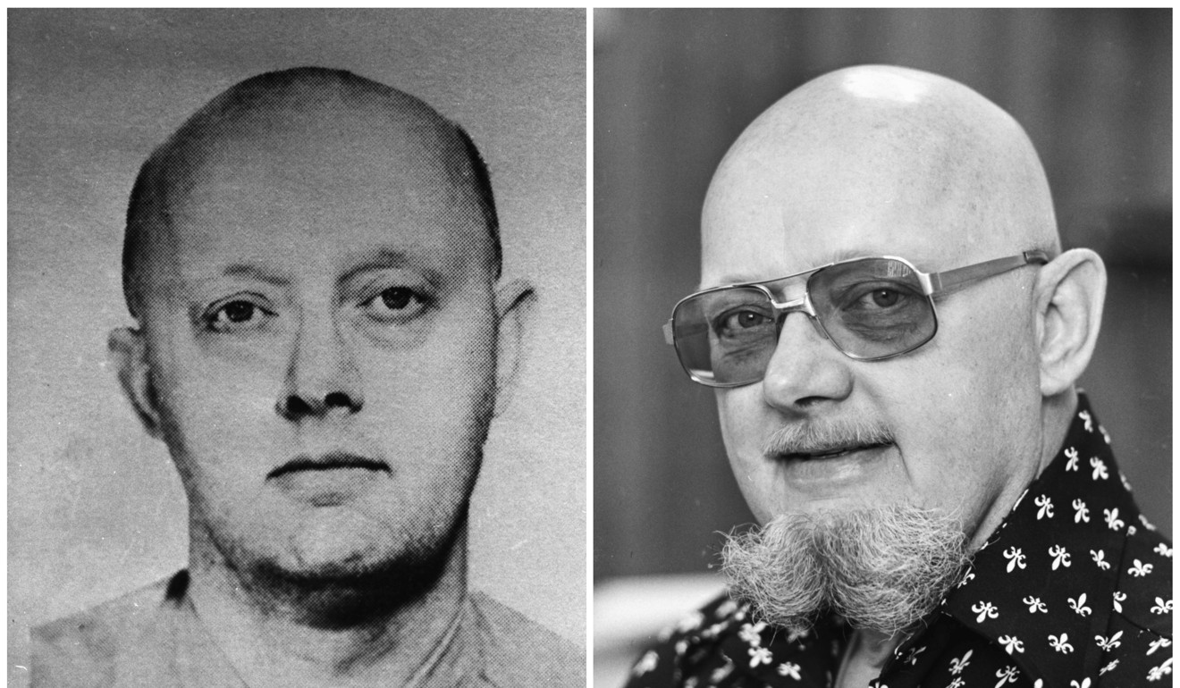 This photo combination shows an image from a 1960s FBI wanted poster of Benjamin Hoskins Paddock, left, and a 1977 file photo of Paddock. Paddock's son, Stephen Paddock, was the gunman who opened fire on a country music festival in Las Vegas on Sunday. Photos: AP