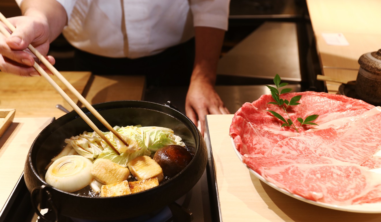 Making sukiyaki. Photo: Nora Tam