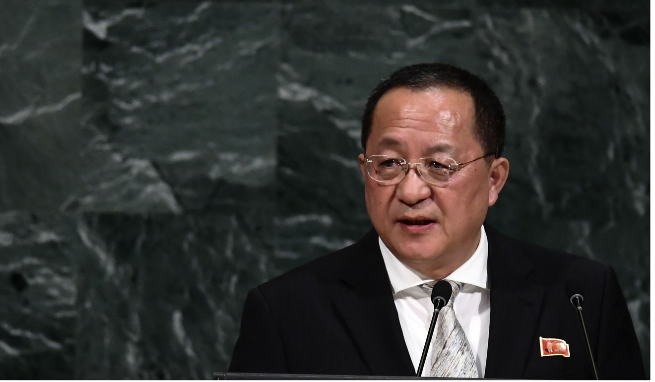 North Korean Foreign Minister Ri Yong-ho told world leaders at the UN summit on September 23 in New York that his nation is “finally only a few steps away from the final gate of completion of the state nuclear force”. Photo: AFP