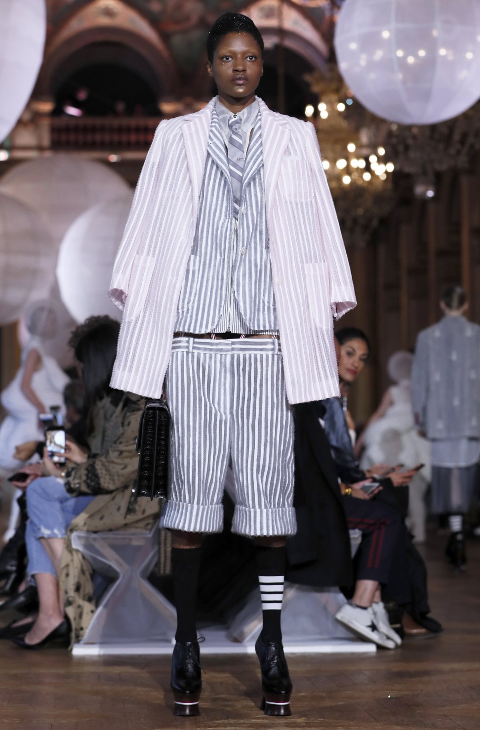 A look from Thom Browne’s spring-summer 2018 ready-to-wear collection at Paris Fashion Week. Photo: EPA