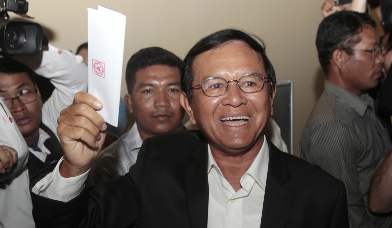 File photo of opposition Cambodia National Rescue Party President Kem Sokha. Photo: AP