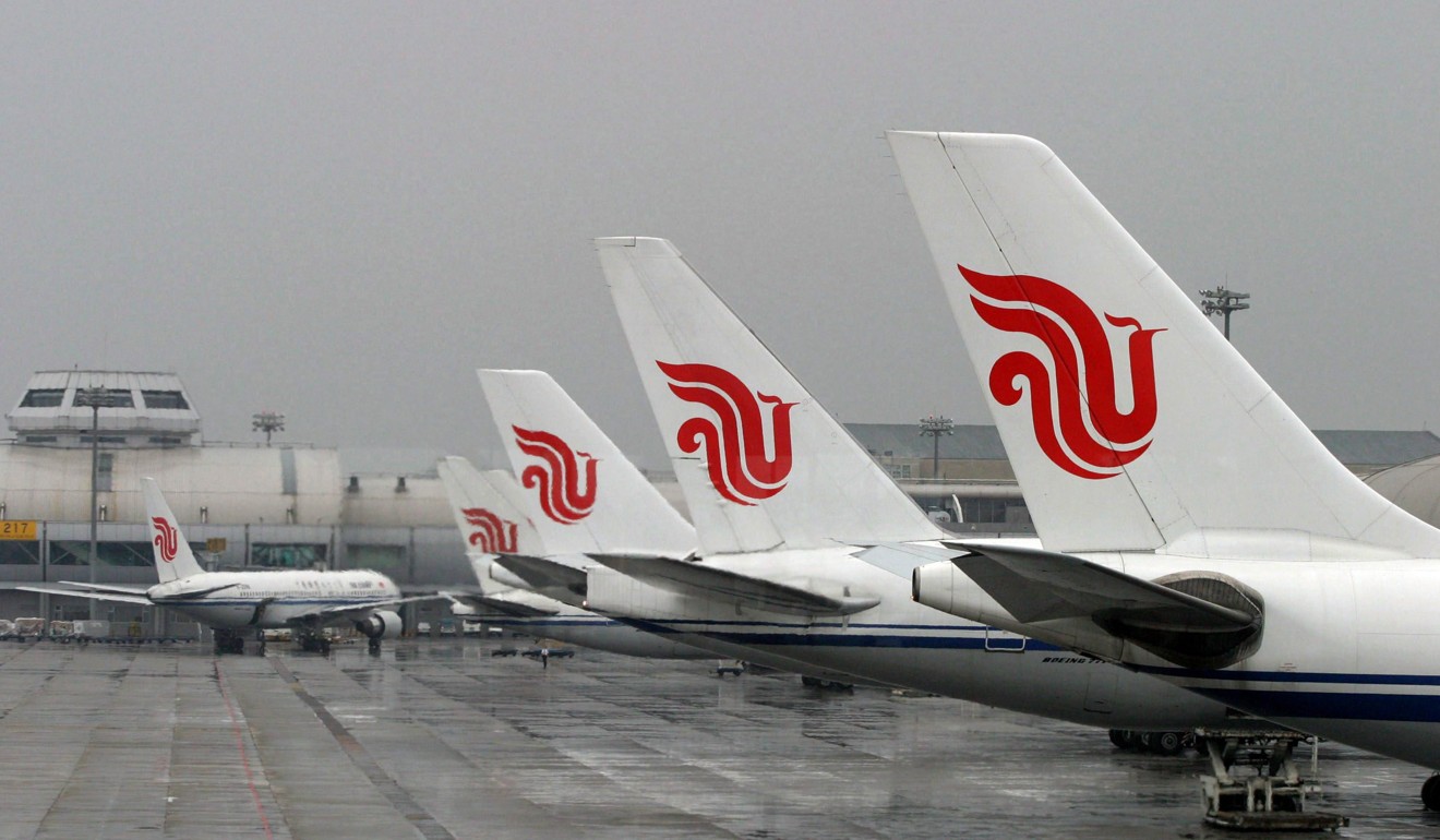 A view of Air China aircraft sitting on the tarmac at Capital Airport in Beijing, Chin. Photo: EPA