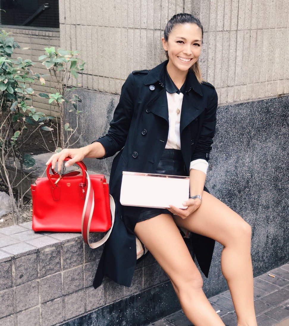 Hong Kong model Cara G’s red MGM handbag and Ted Baker clutch will go on sale next month.
