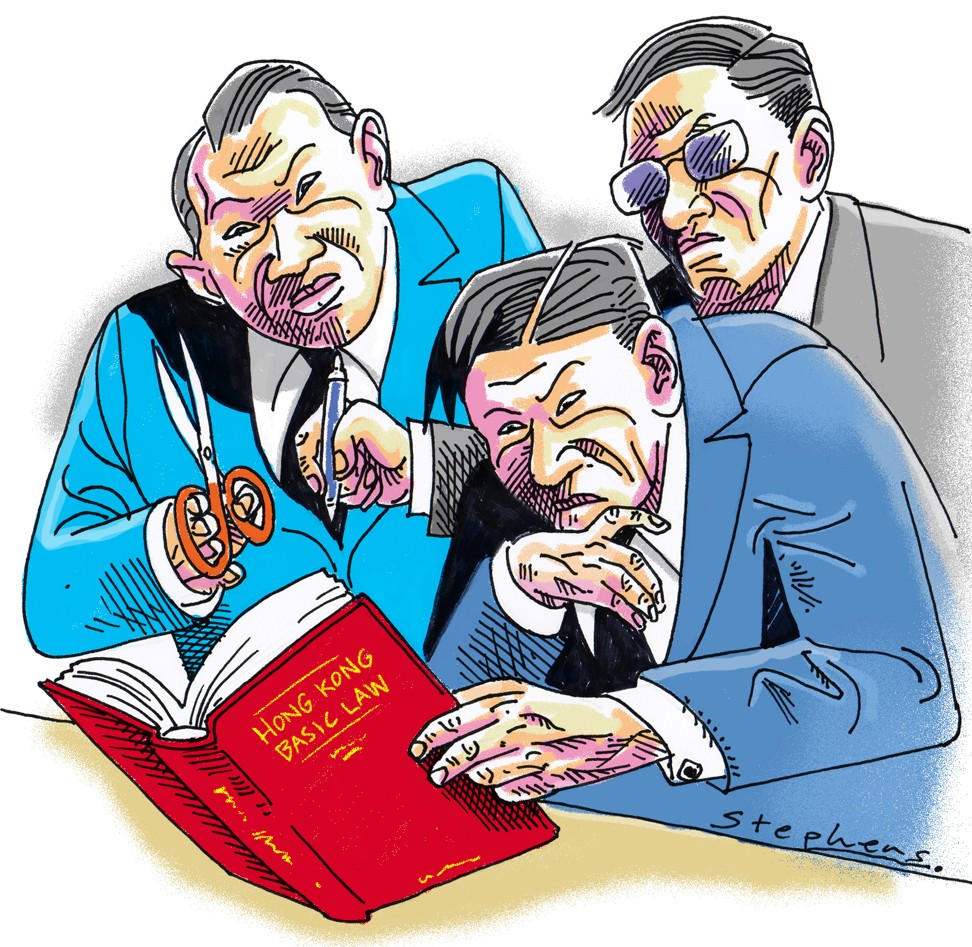 Hong Kong relies on its judges to protect our rights and to uphold the rule of law, core elements of the city’s separate system. In the absence of a democratically elected government and no independent body to rule on constitutional disputes between Hong Kong and the central government, the judiciary plays a vital role. Illustration: Craig Stephens