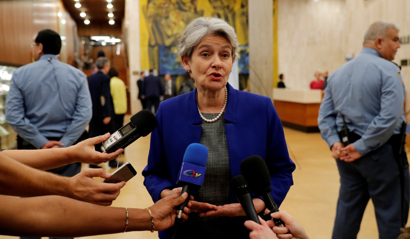Irina Bokova’s second term as director general of Unesco ends this year. Photo: Reuters