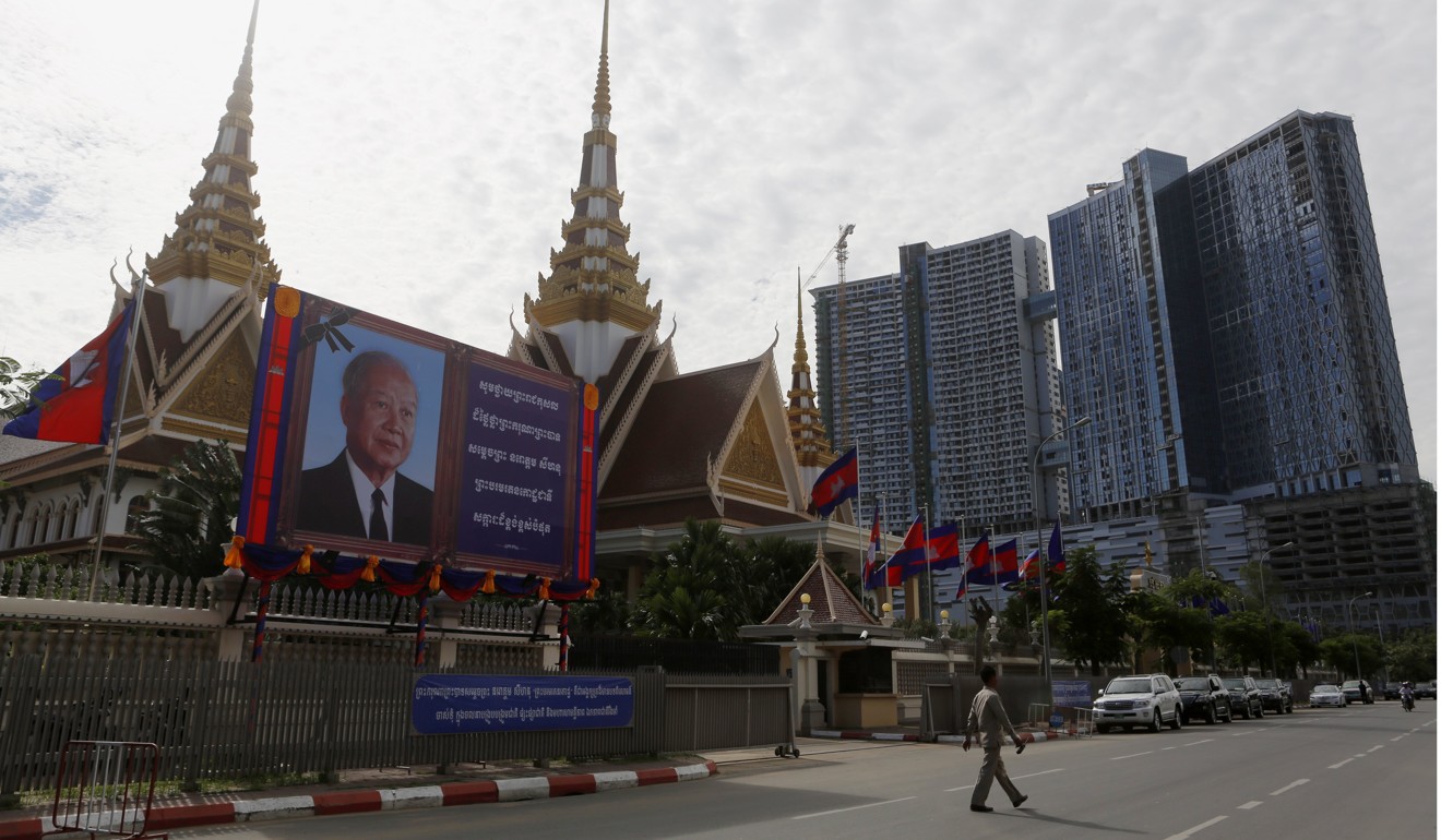The National Assembly building in Phnom Penh. Photo: EPA