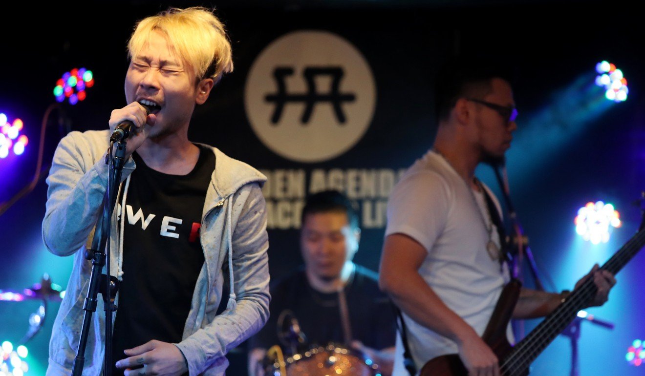 Guangzhou band Chui Ball Tong performs at Hidden Agenda. Photo: Bruce Yan