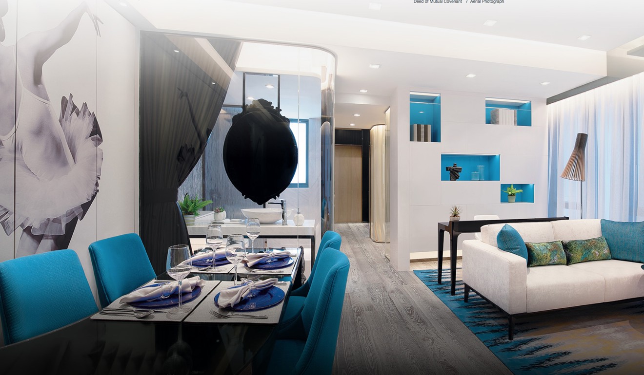 An artist’s impression of the interior of a flat in Mantin Heights in Ho Man Tin, Kowloon. The estate was still under construction in 2016, but it was an affordable option if Lam was looking for a new-build. Photo: HANDOUT