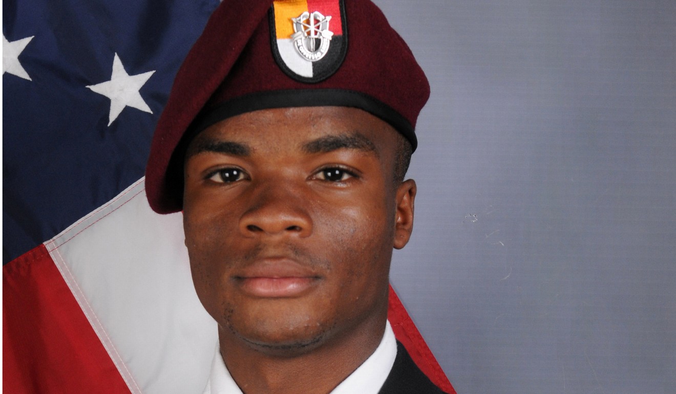 US Army Sergeant La David Johnson, who was among four special forces soldiers killed in Niger on October 4. Photo: Reuters