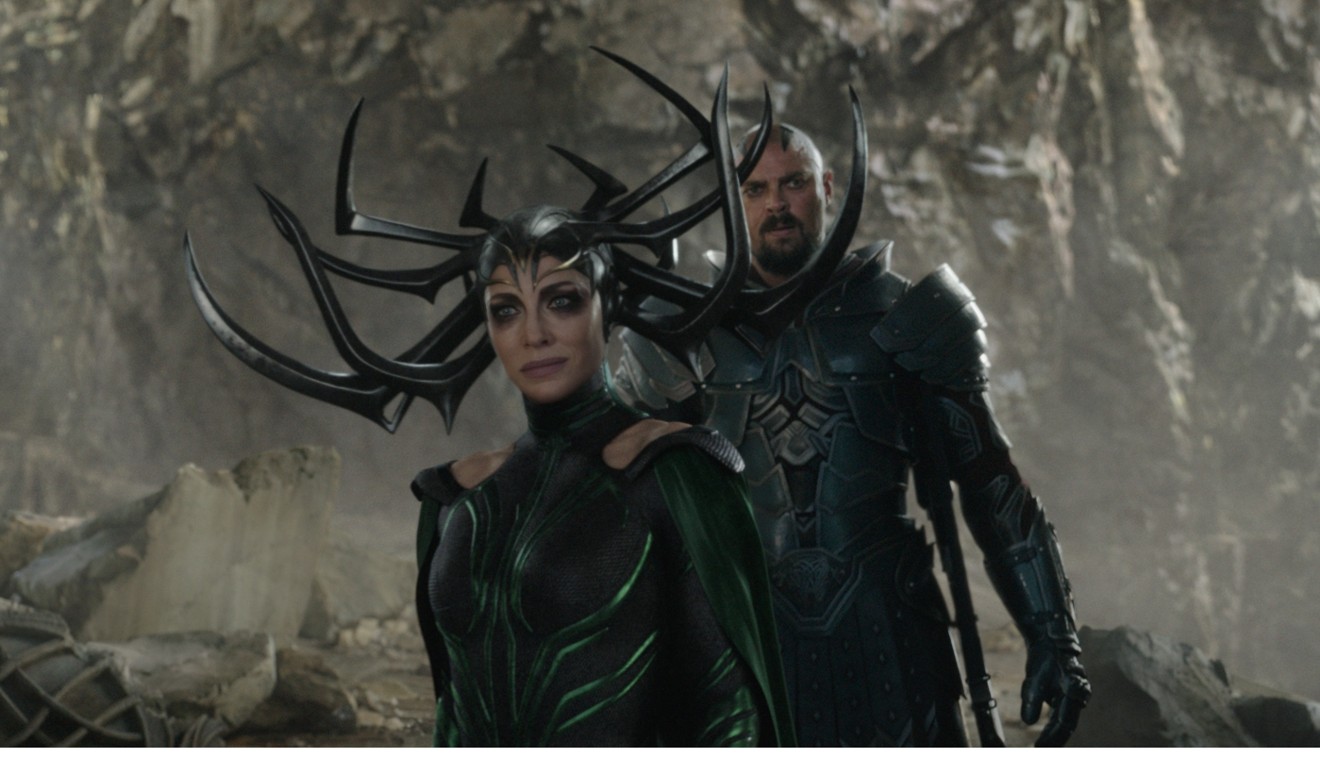 Cate Blanchett as Hela.