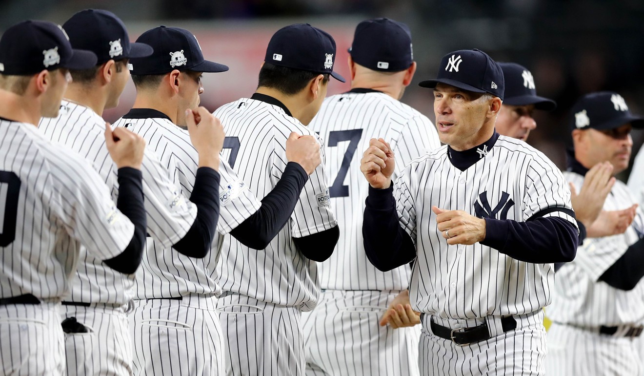 Former New York Yankee manager Joe Girardi during a game in New York. Photo: AFP