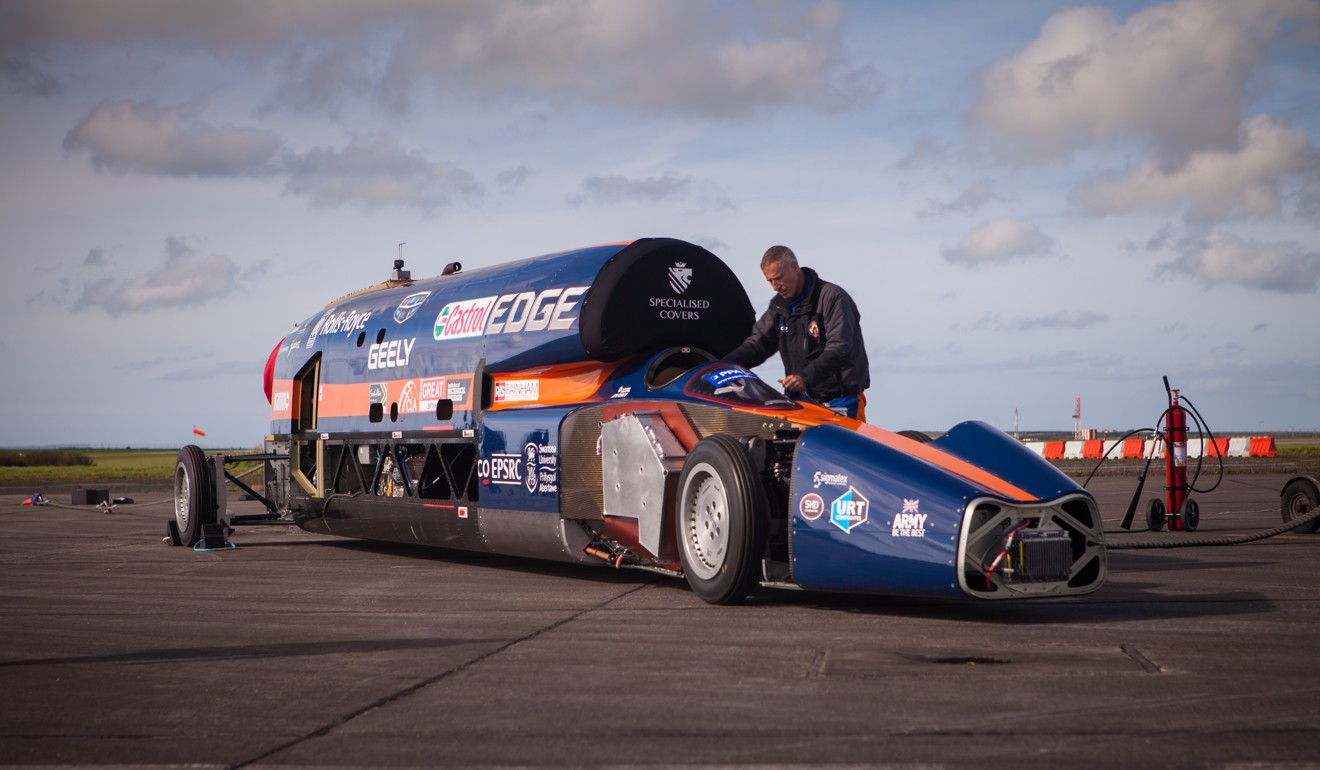 Энди Грин на Thrust SSC