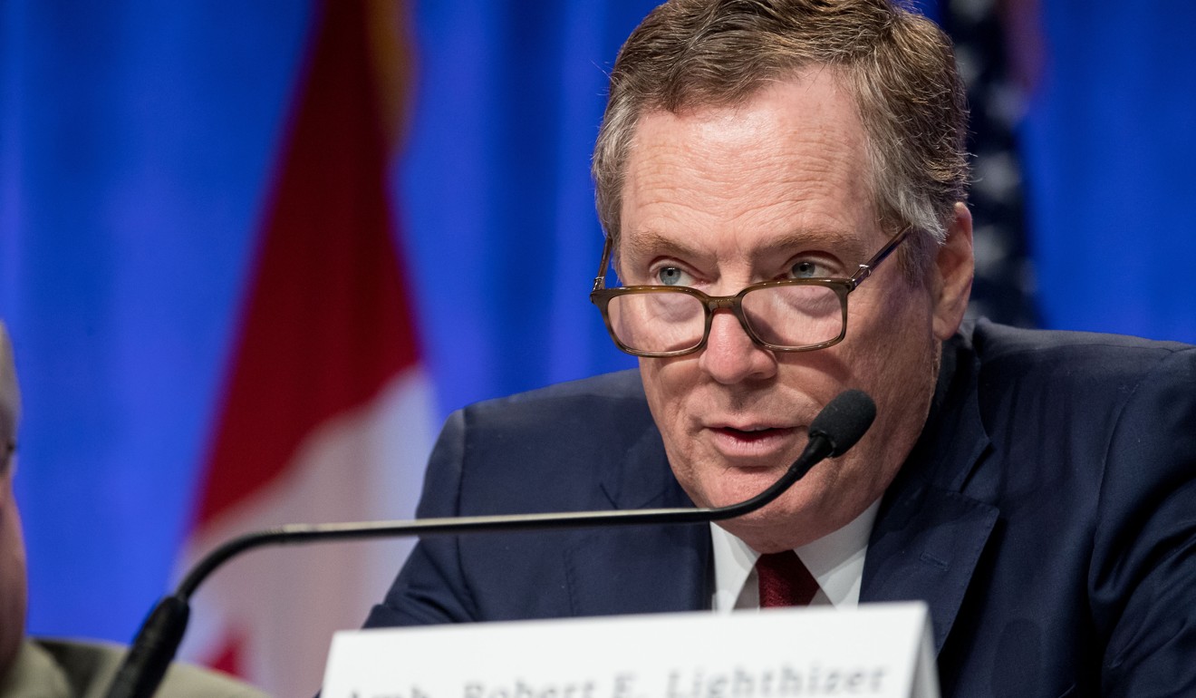 US trade representative Robert Lighthizer was tasked by Donald Trump to “fight for good trade deals that put the American worker first”. Photo: Xinhua
