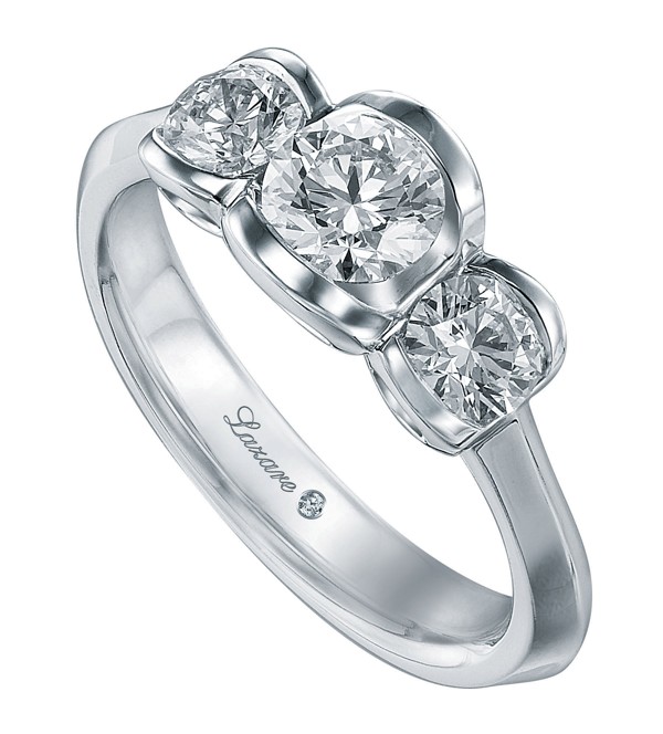 A diamond ring by Lazare.