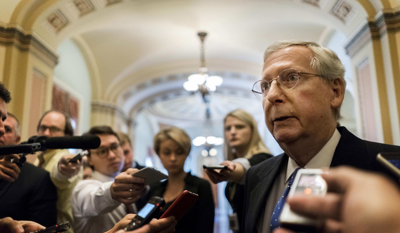 Senate Majority Leader Mitch McConnell called on Roy Moore to step down from the Alabama senate race if allegations of sexual assault by Moore prove accurate. Photo: Washington Post
