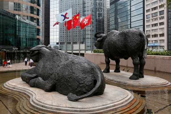 In Hong Kong, the Hang Seng Index recovered from a weak morning session to close Monday’s session 0.2pc higher. Photo: Reuters
