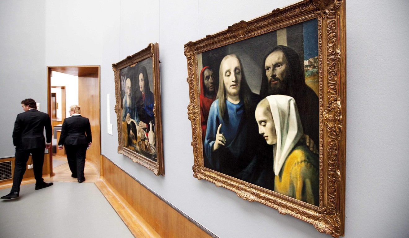 Paintings by art forger Han van Meegeren on show at a museum in Rotterdam, the Netherlands, in 2010. Picture: EPA