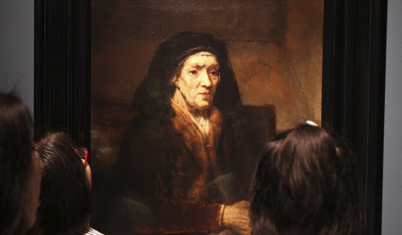 Rembrandt’s Portrait of a Seated Woman with Her Hands Clasped, at the Long Museum. Picture: Simon Song