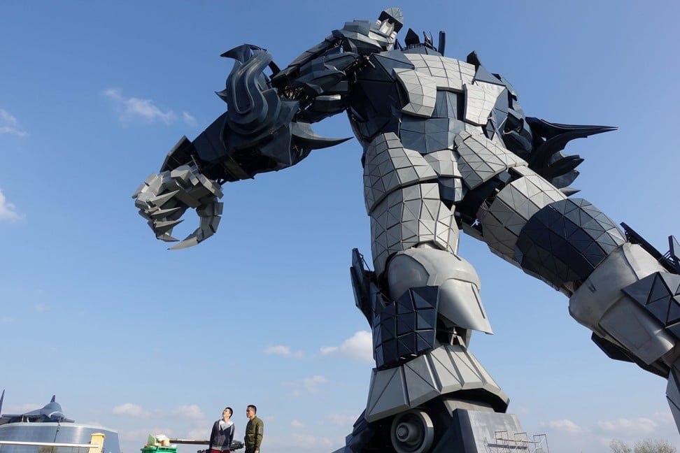 A giant robot statue at the theme park. Photo: Reuters/Joseph Campbell