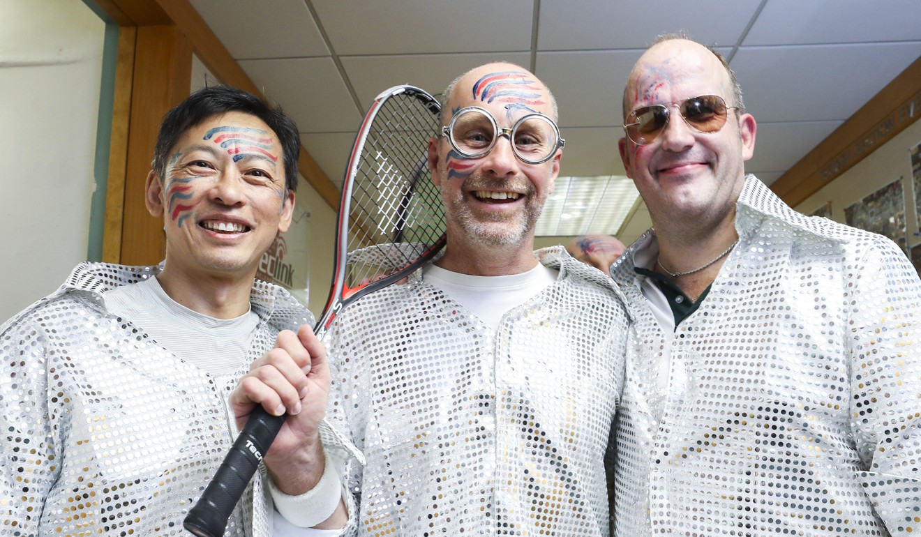 (Left to right): Simon Ho; Jonathan Barton; and Nikolaj Schultz, the Spankers team. Photo: Winson Wong