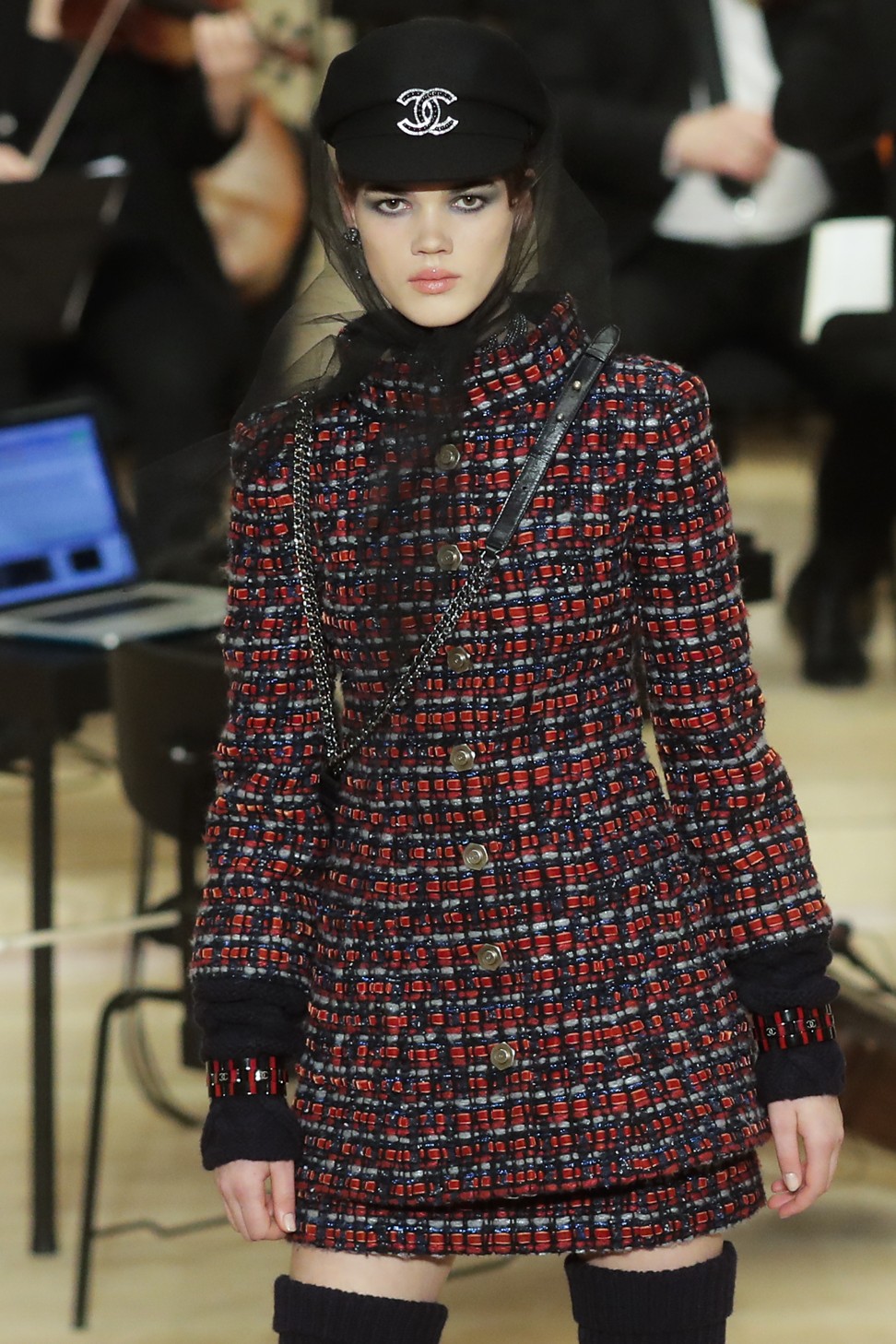 Nautical looks are revisited in tweed for Chanel's Metiers d'Art fashion collection. Photo: AP