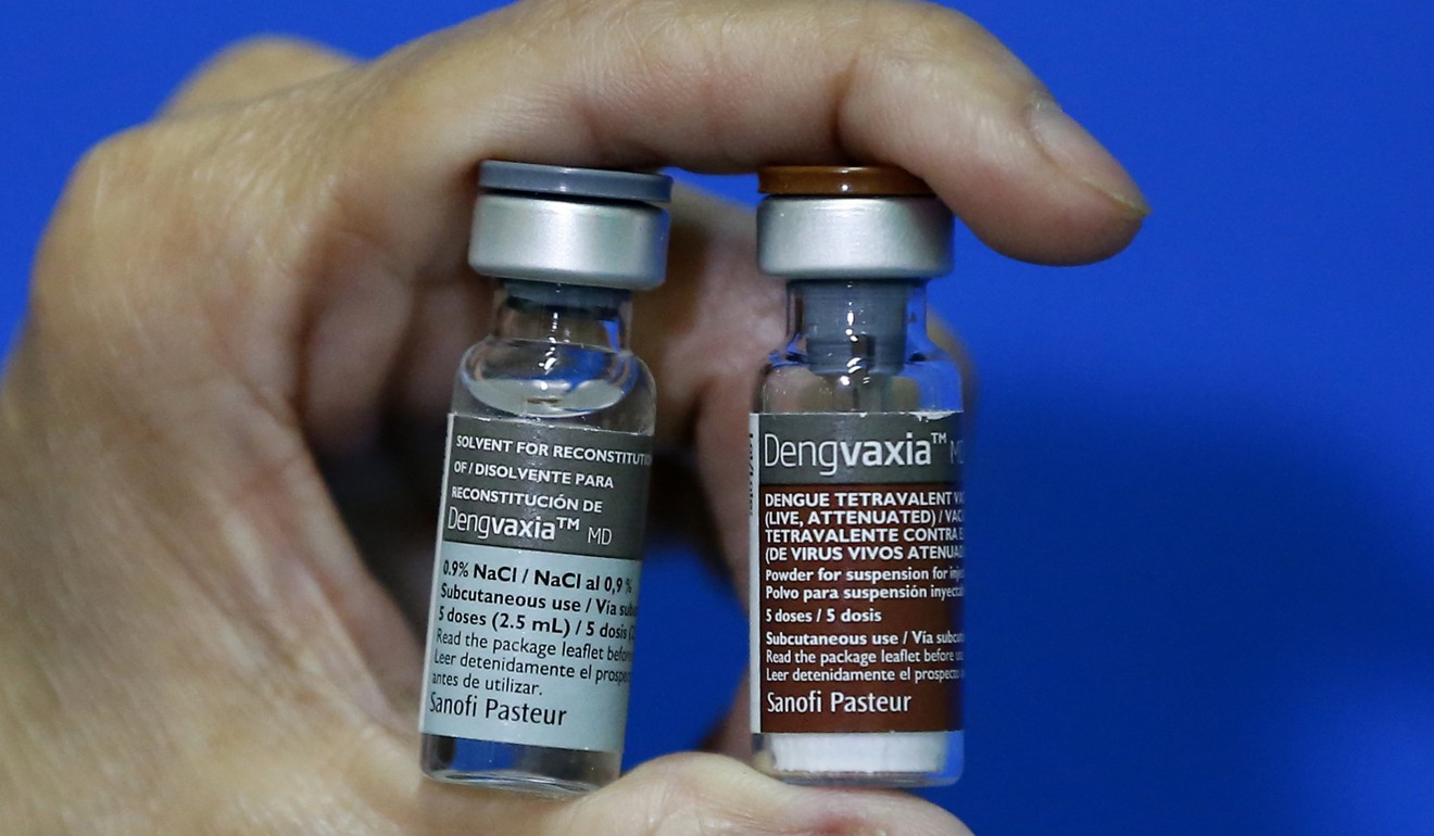 Vials of the anti-dengue vaccine Dengvaxia were recalled from local Philippine government health centres. Photo: AP