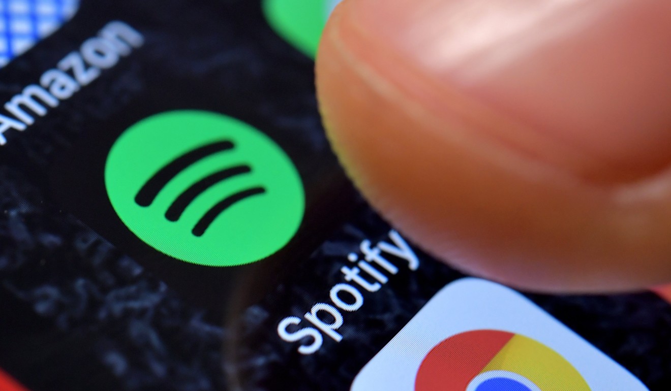 A close-up image showing the Spotify Music app on an iPhone. Photo: EPA-EFE