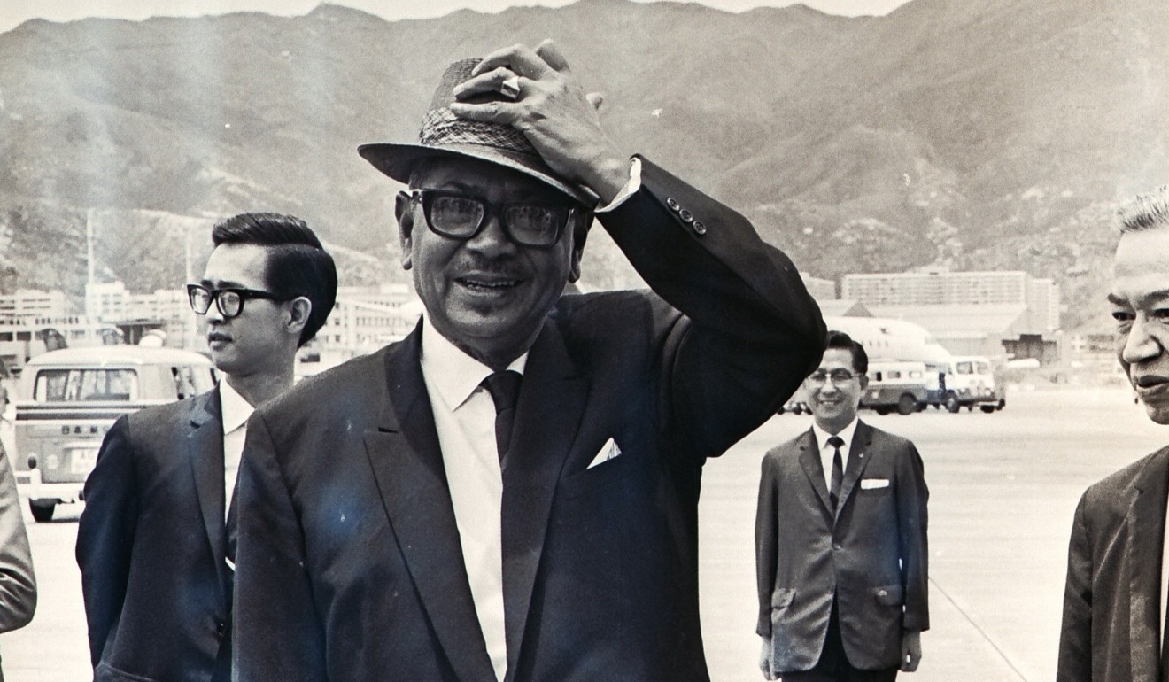 Former Malaysian prime minister, Tunku Abdul Rahman, in a photo taken at Kai Tak Airport. Photo: Chu Ming-hoi