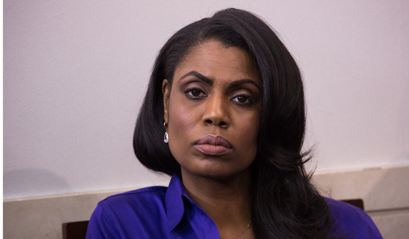 Omarosa during a daily press briefing in the James Brady Room at the White House on January 24, 2017. Photo: TNS