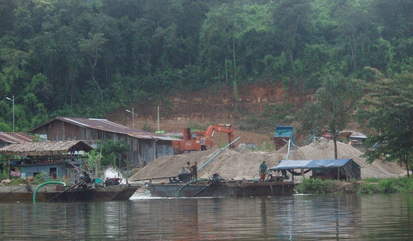 Sand dredging operations in Cambodia. Photo: Gee Chartier
