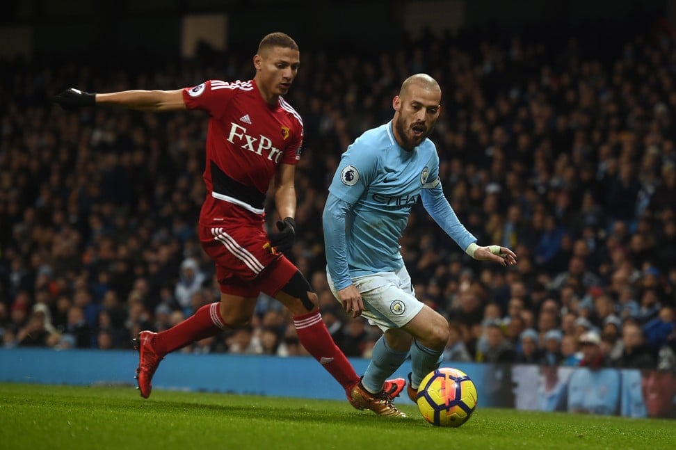 David Silva returned to the Manchester City line-up against Watford after four games out. Photo: AFP