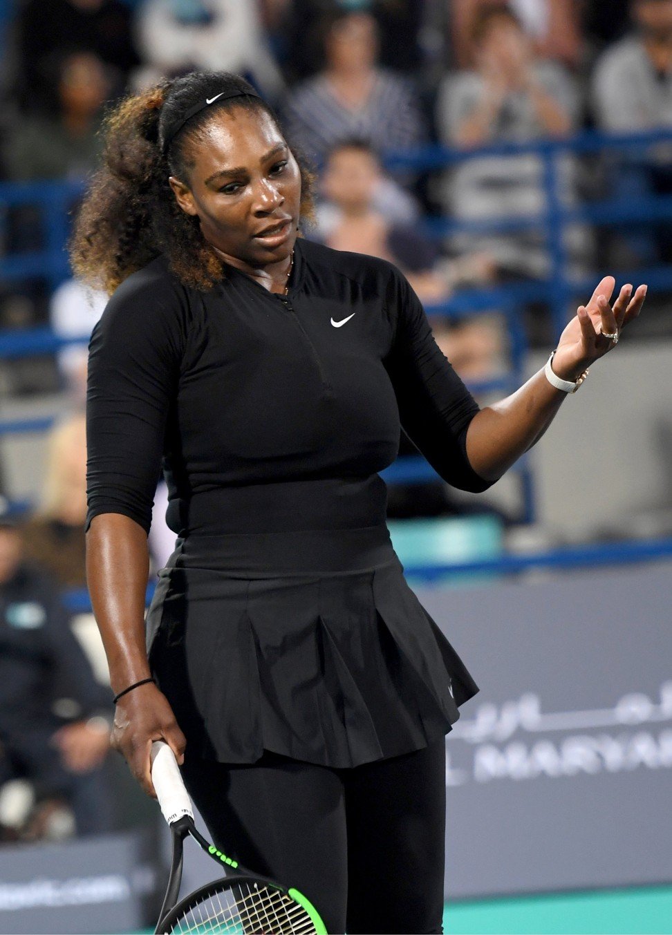 Serena Williams says she was not up to her usual high standards against Jelena Ostapenko. Photo: EPA
