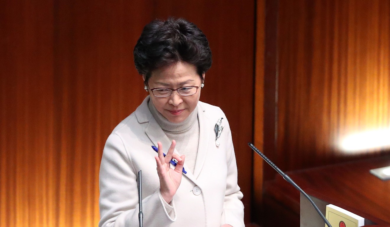 Hong Kong Chief Executive Carrie Lam revealed that in the two weeks running up to her policy address she slept just three to four hours a night, and even now gets no more than five. Photo: K. Y. Cheng