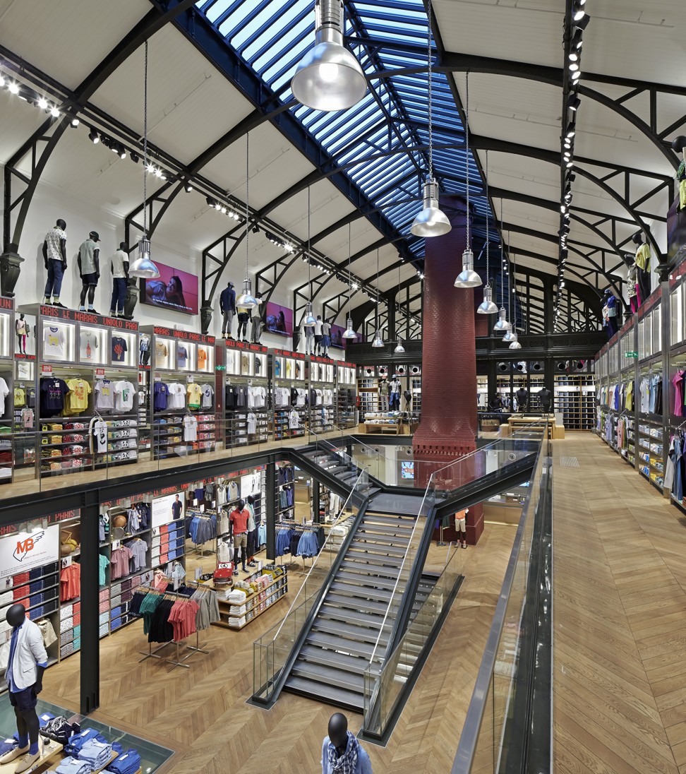 Wonderwall’s flagship store for Uniqlo in Paris.