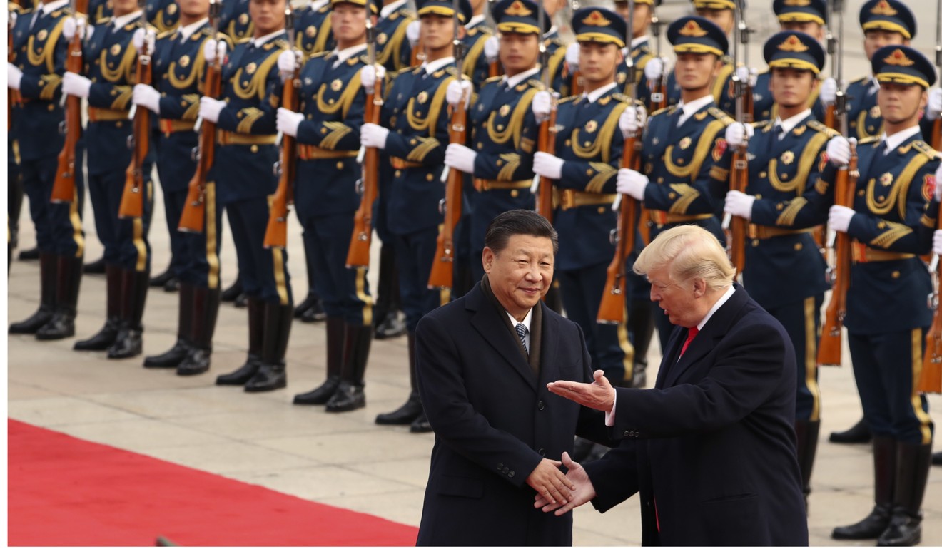 Chinese President Xi Jinping meets US President Donald Trump in Beijing in November. Some US$250 billion worth of deals were signed during the visit. Photo: AP