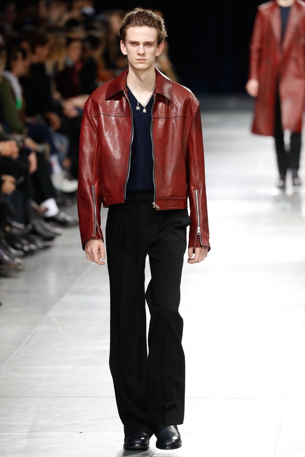 A chic look in Paul Smith’s collection. Photo: AFP
