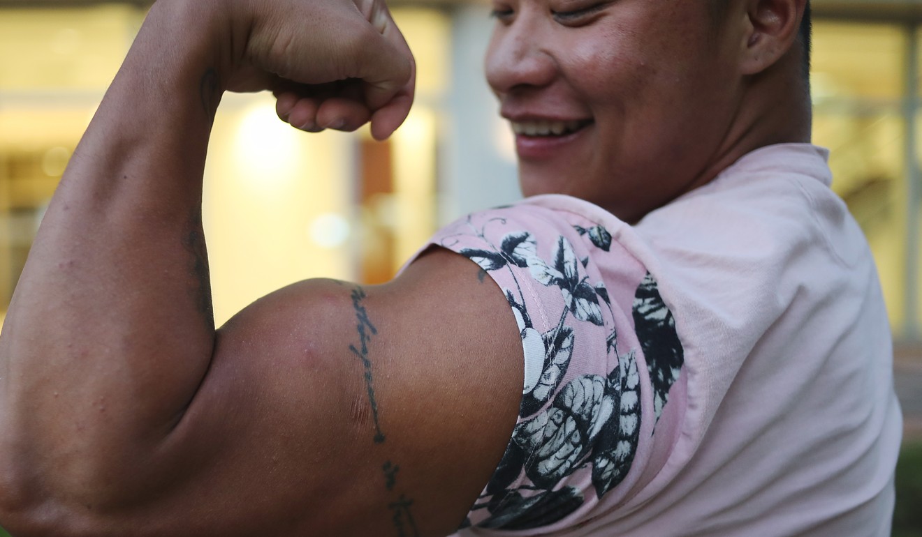 ‘Genderqueer’ bodybuilder Law Siu-fung hopes to break stereotypes. Photo: Winson Wong