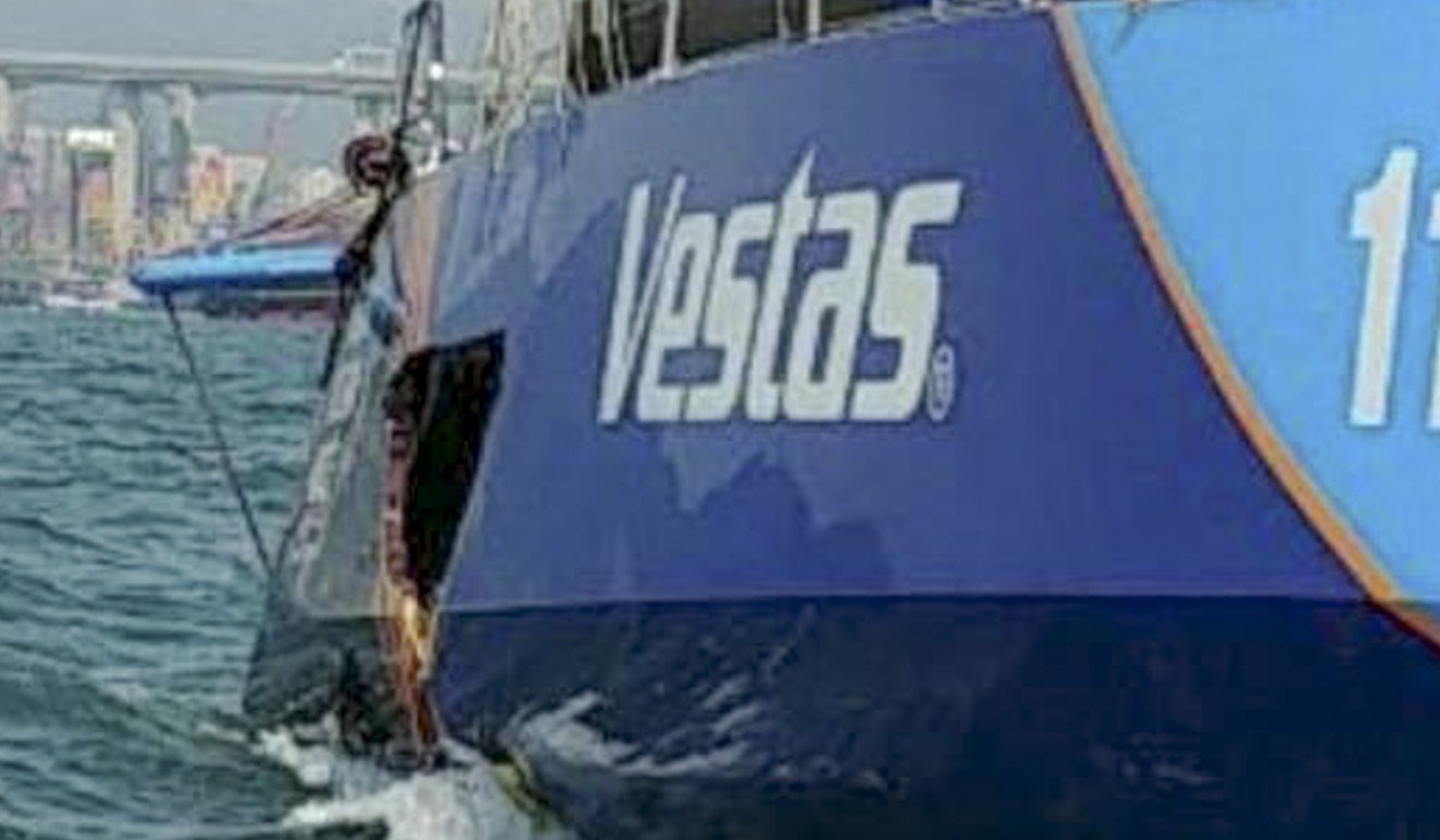 vestas yacht crash