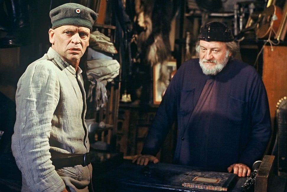 Kinski (left) in a still from Woyzeck. Picture: Werner Herzog Film