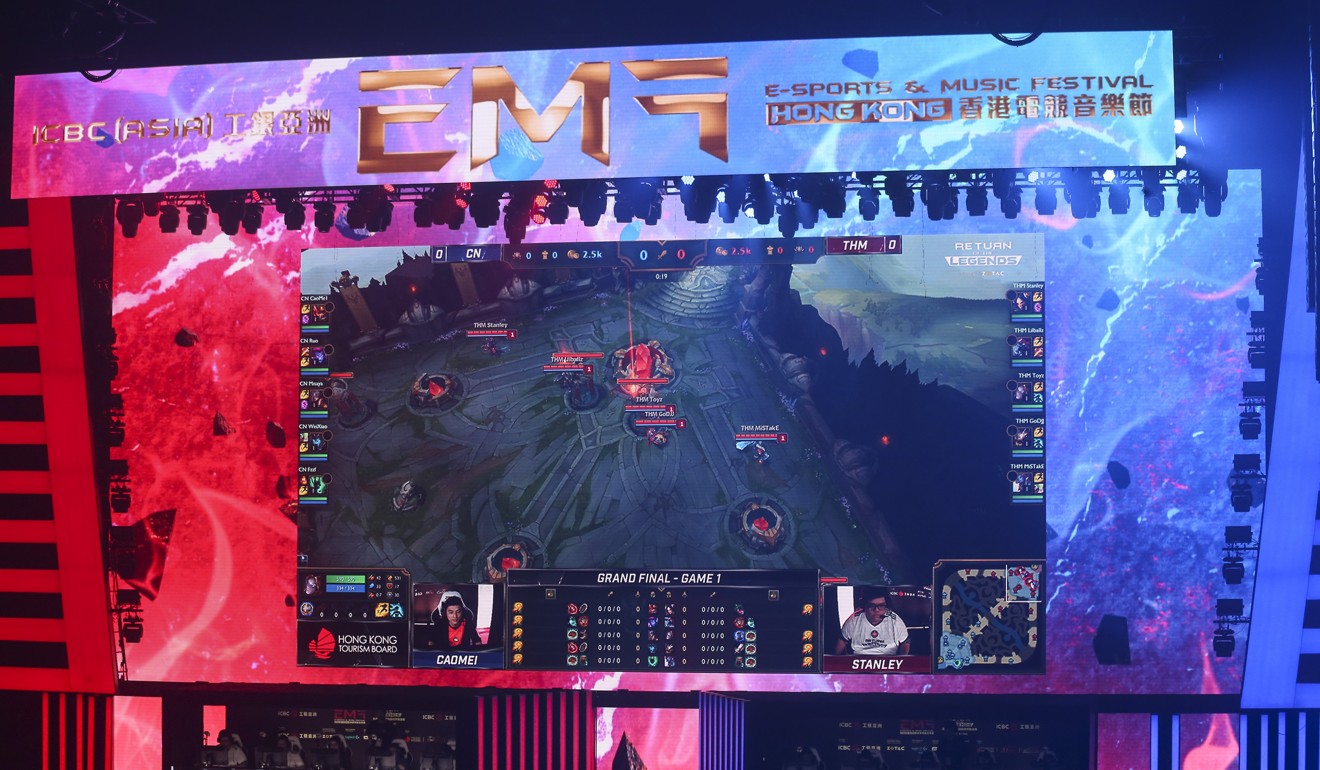 The Return of the Legends e-sports tournament in Hung Hom in August. Photo: Dickson Lee