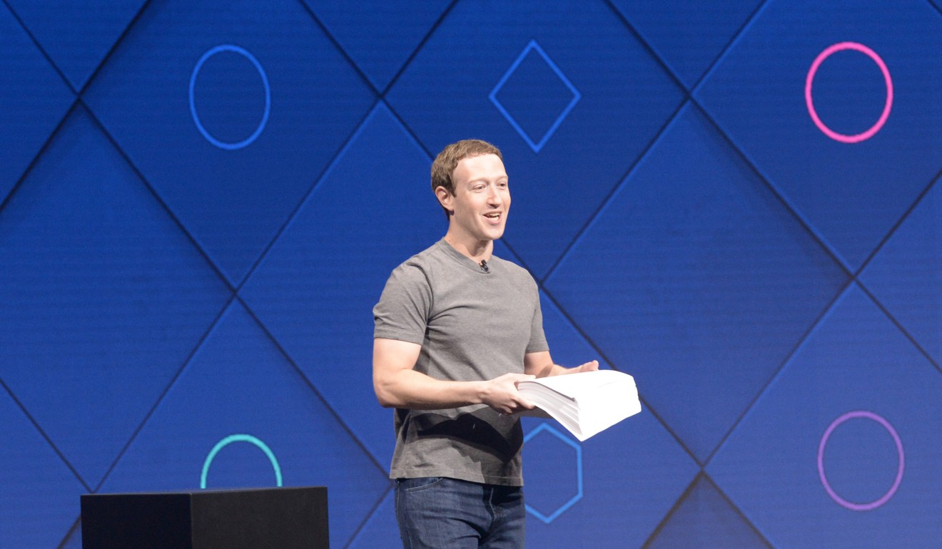 Mark Zuckerberg, founder of Facebook, speaks during the opening of the annual Facebook Developer Conference F8 on April 18, 2017 in San Jose, California. Photo: TNS