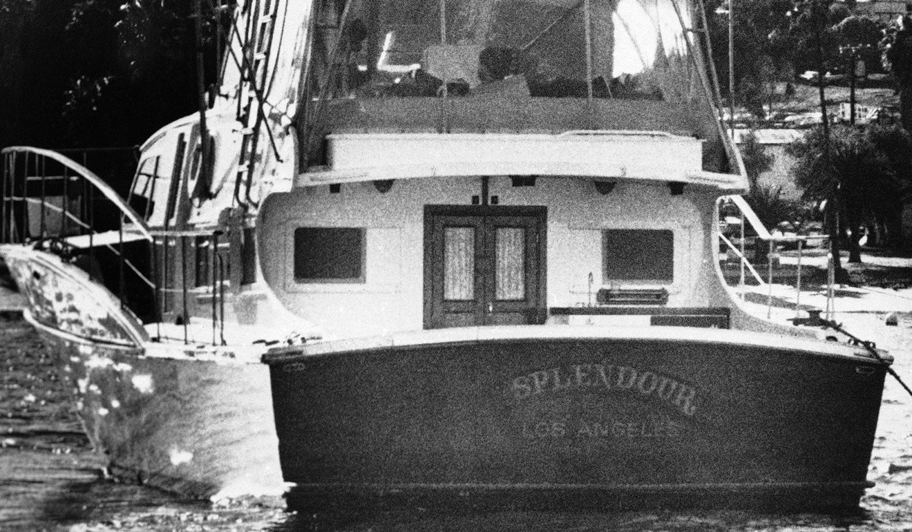 This November 29, 1981 file photo, shows the yacht Splendour, belonging to actor Robert Wagner and his wife, actress Natalie Wood, off Santa Catalina Island, near where rescuers found the body of Wood. Photo: AP