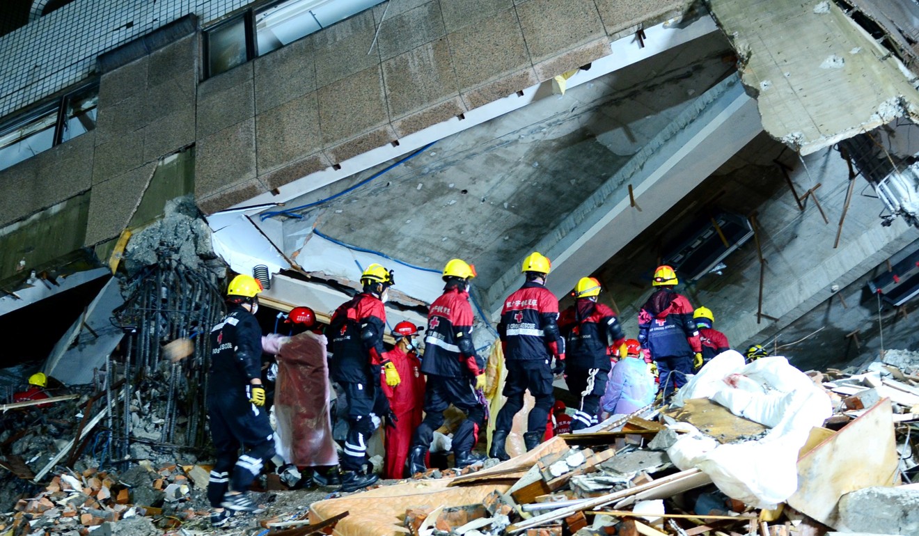 Search and rescue operations at the Yun Men Tsui Ti building. Photo: Handout