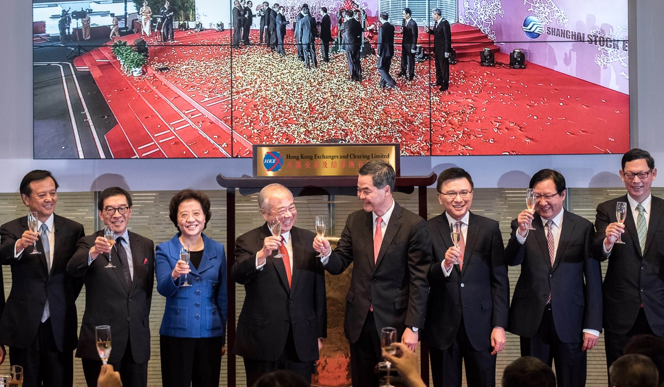 The mainland-Hong Kong stock connect launched in 2014. Photo: AFP